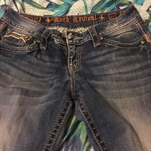 Boot cut rock revival jeans